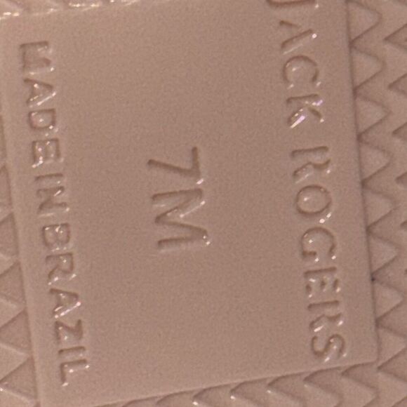 New in box Jack Rogers Sloane x Jelly criss cross sandal shoe Sz 7 pink blush - Picture 7 of 8